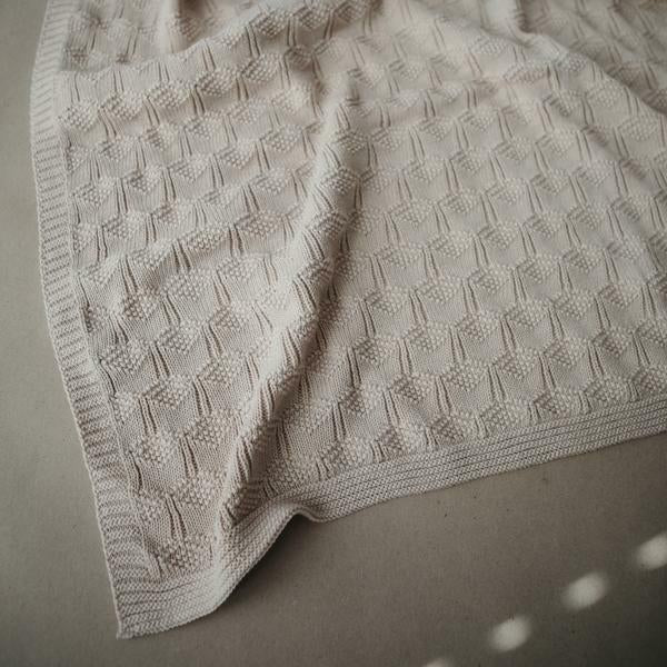 Mushie | Knit Blanket 100% Organic Cotton - The Chic Habitat
