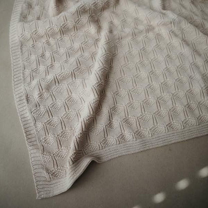 Mushie | Knit Blanket 100% Organic Cotton - The Chic Habitat
