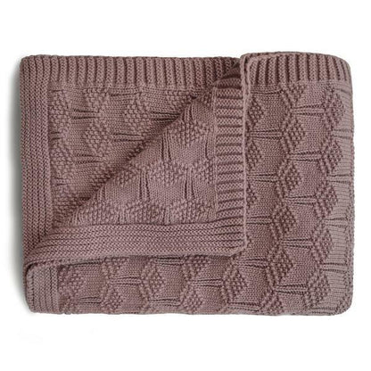 Mushie | Knit Blanket 100% Organic Cotton - The Chic Habitat