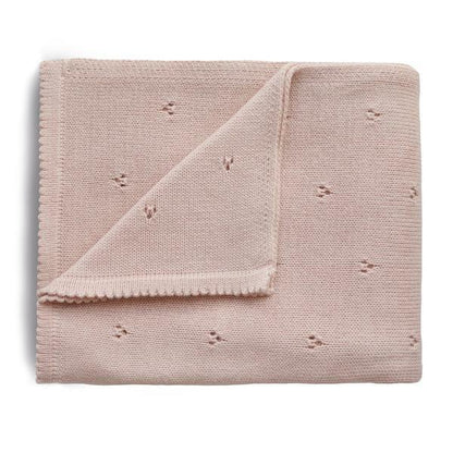 Mushie | Knit Blanket 100% Organic Cotton - The Chic Habitat