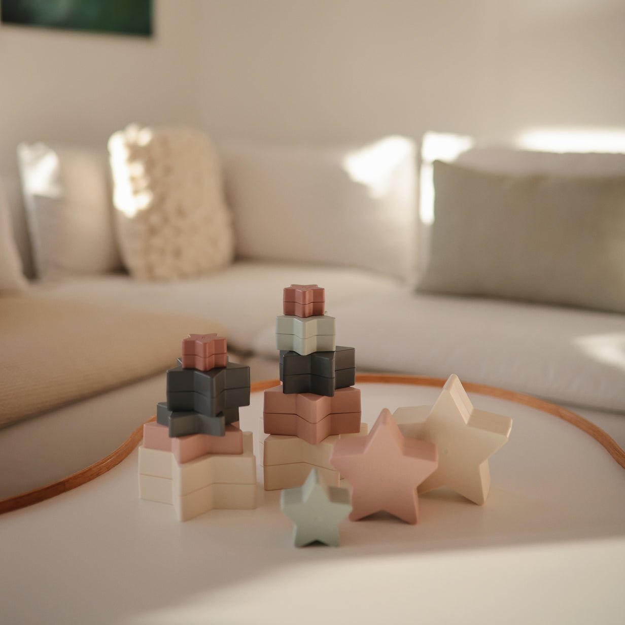 Mushie | Nesting Stars Stacking Toy - The Chic Habitat