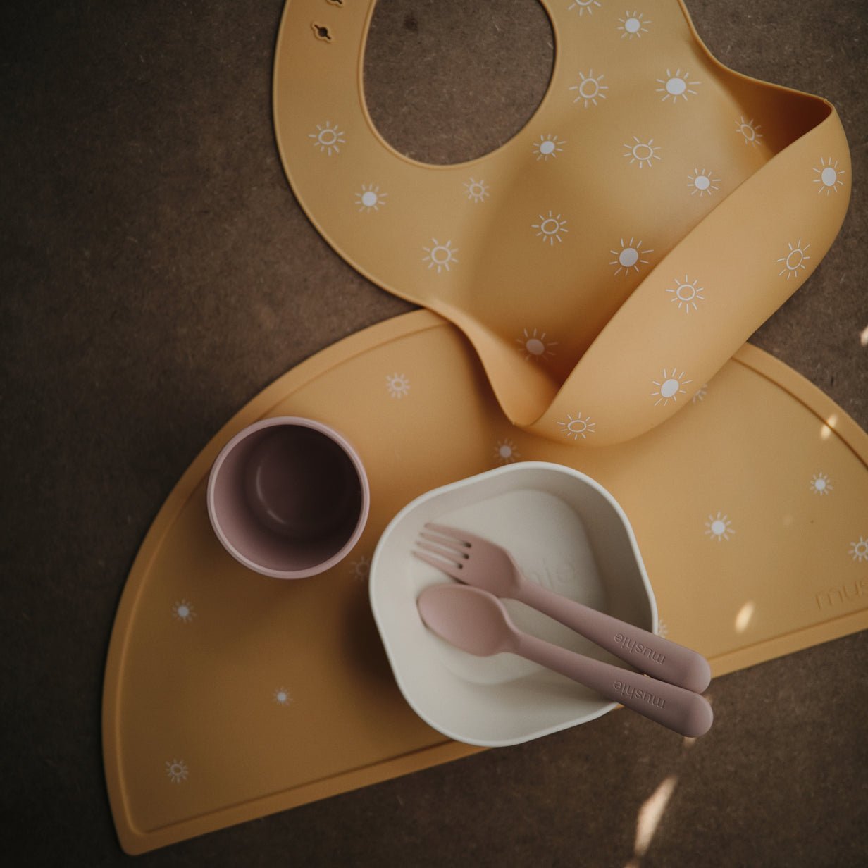 Mushie | Silicone Bib Print - The Chic Habitat