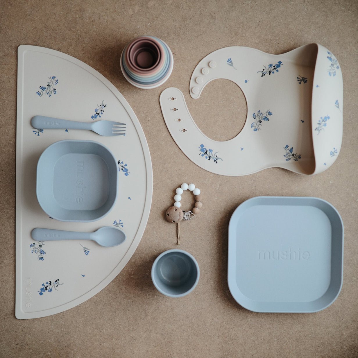 Mushie | Silicone Bib Print - The Chic Habitat