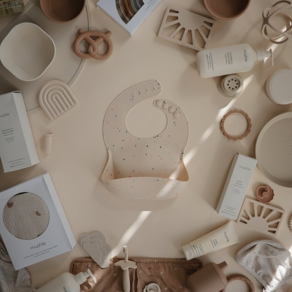 Mushie | Silicone Bib Print - The Chic Habitat