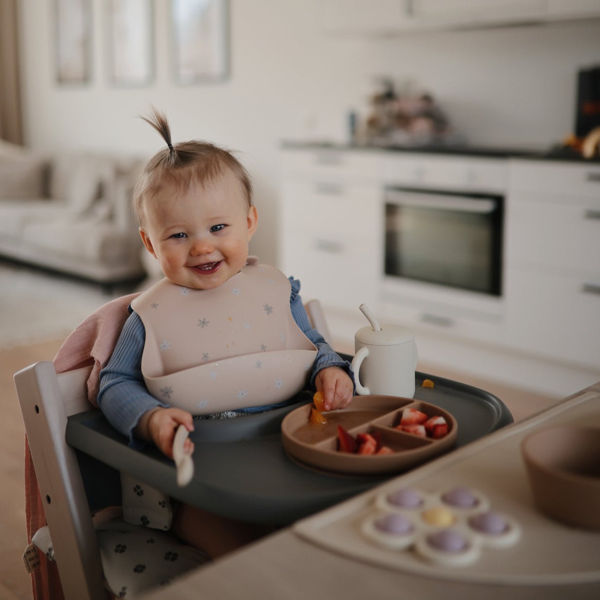Mushie | Silicone Bib Print - The Chic Habitat