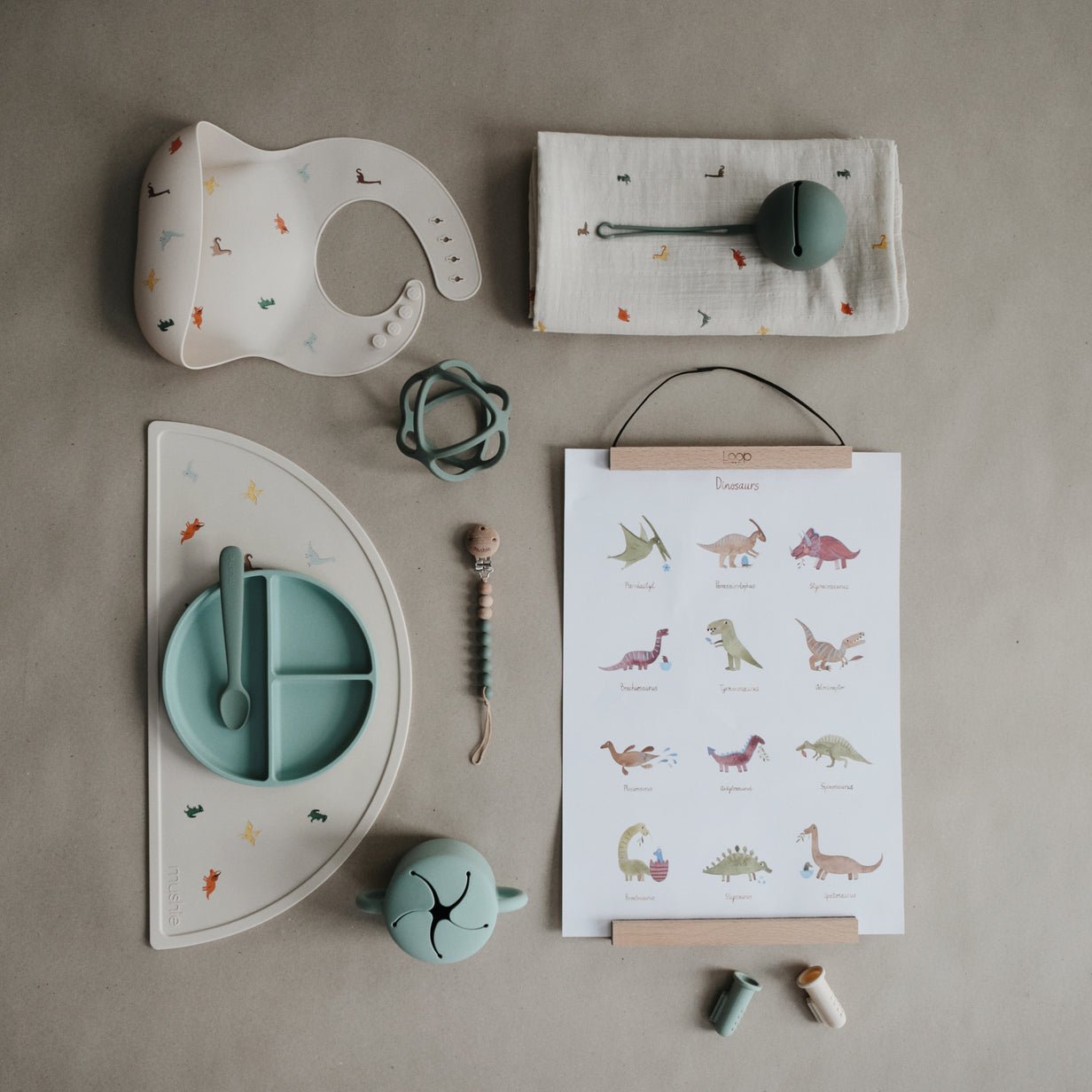 Mushie | Silicone Bib Print - The Chic Habitat