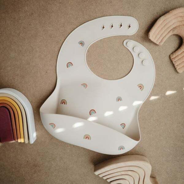 Mushie | Silicone Bib Print - The Chic Habitat