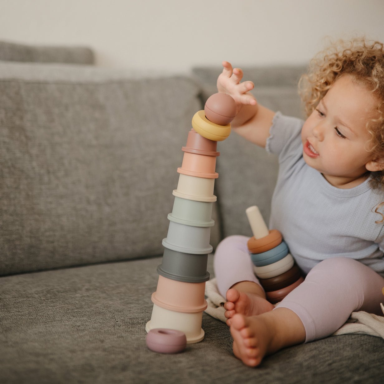 Mushie | Stacking Cups Toy - The Chic Habitat