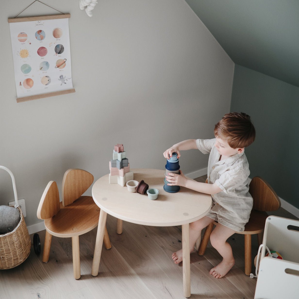 Mushie | Stacking Cups Toy - The Chic Habitat