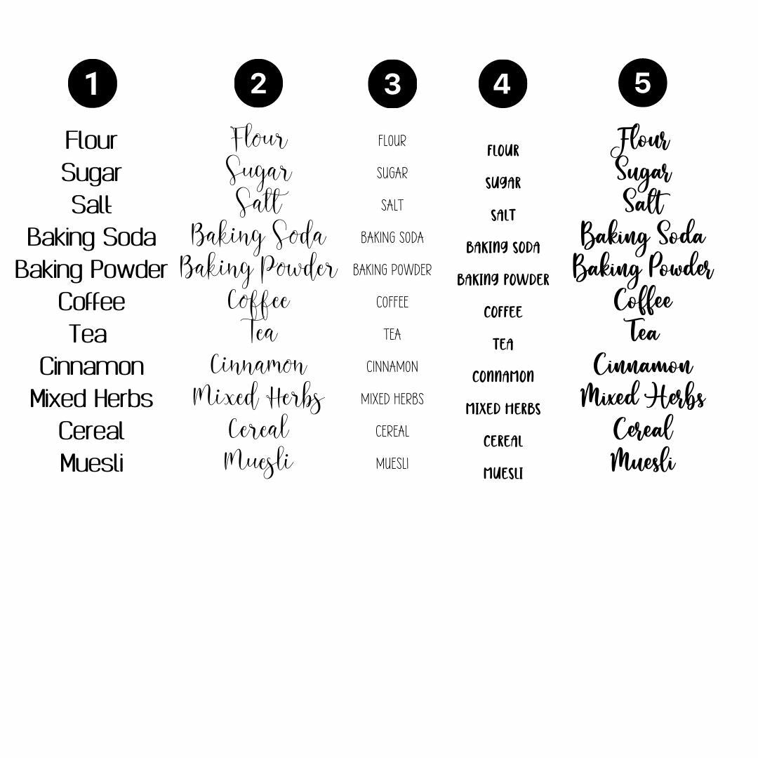 Font Styles for Personalized Steak Board - The Chic Habitat