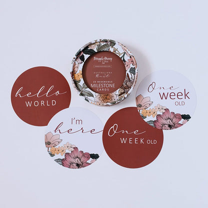Snuggle Hunny Kids | Reversible Milestone Cards - The Chic Habitat