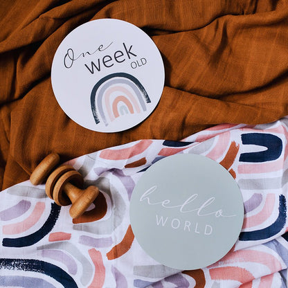 Snuggle Hunny Kids | Reversible Milestone Cards - The Chic Habitat