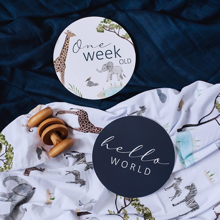 Snuggle Hunny Kids | Reversible Milestone Cards - The Chic Habitat