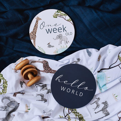 Snuggle Hunny Kids | Reversible Milestone Cards - The Chic Habitat