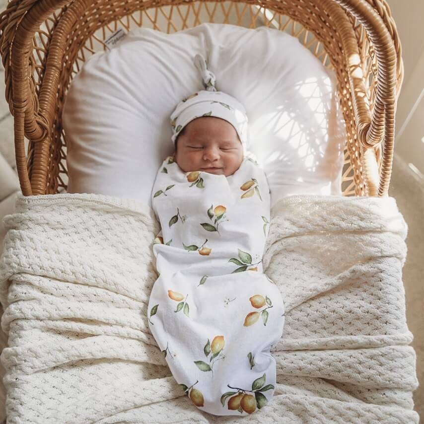 Snuggle Hunny Kids | Swaddle & Beanie Set - The Chic Habitat