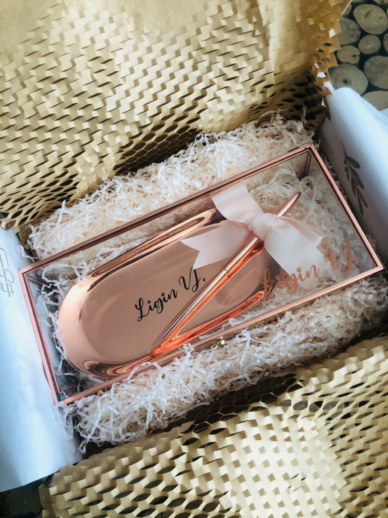 Vanity Glass Box Set with Personalized Name - The Chic Habitat