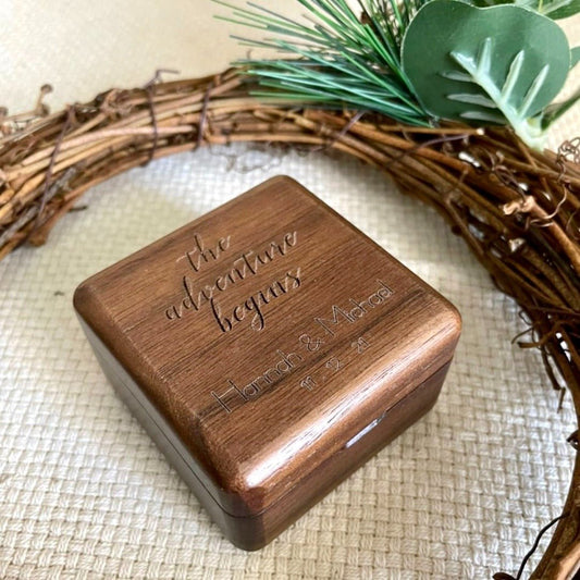 Wedding | Rustic Ring Box - The Chic Habitat